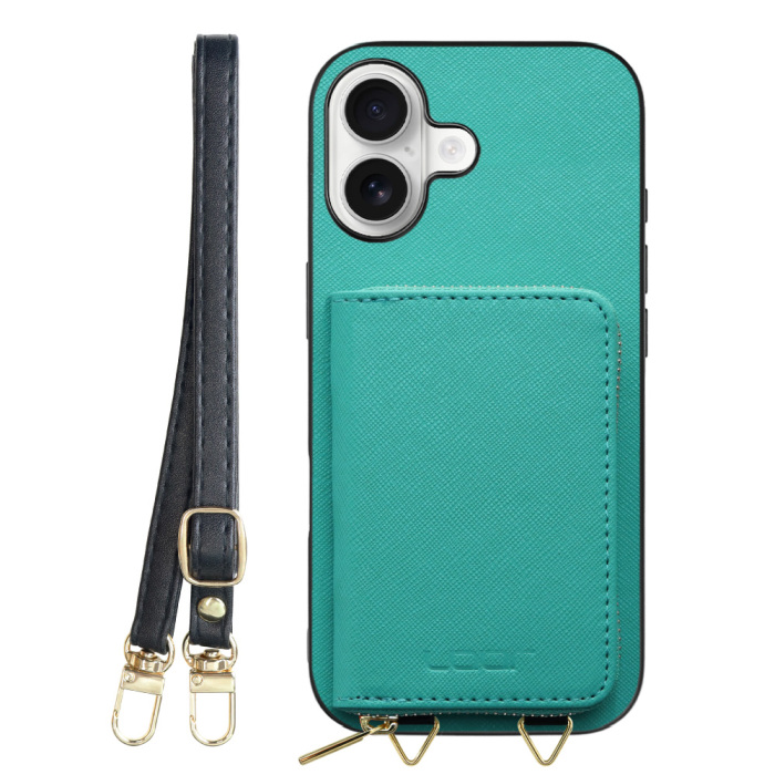 [ LOOF CASUAL-SHELL POUCH ] iPhone 17 iPhone17 アイフォン17 iPhone 17 アイフォン 17 ケース ショルダー スマホショルダー 背面 収納 ポーチ付き カバー スマホケース ストラップ レザー [ iPhone 17 用 ]