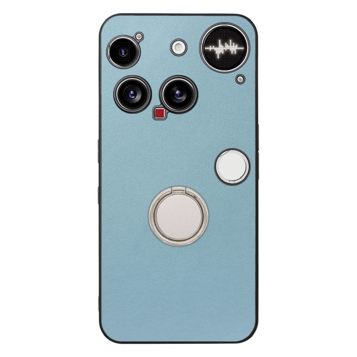 [ LOOF RING-SHELL (シンプル Ver.) ] Nothing Phone (3) ナッシングフォンスリー スマホケース 背面 ケース カバー ハードケース スマホリング リング付き 本革 ストラップホール [ Nothing Phone (3) 用 ]