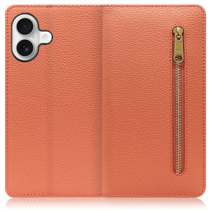 [ LOOF POCKET ] iPhone 17 iPhone17 アイフォン17 iPhone 17 アイフォン 17 スマホケース ケース カバー 手帳型ケース カード収納 本革 マグネットなし ベルトなし ポケット ファスナー [ iPhone 17 用 ]