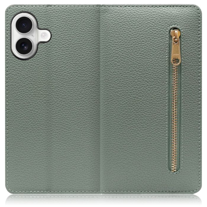 [ LOOF POCKET ] iPhone 17 iPhone17 アイフォン17 iPhone 17 アイフォン 17 スマホケース ケース カバー 手帳型ケース カード収納 本革 マグネットなし ベルトなし ポケット ファスナー [ iPhone 17 用 ]