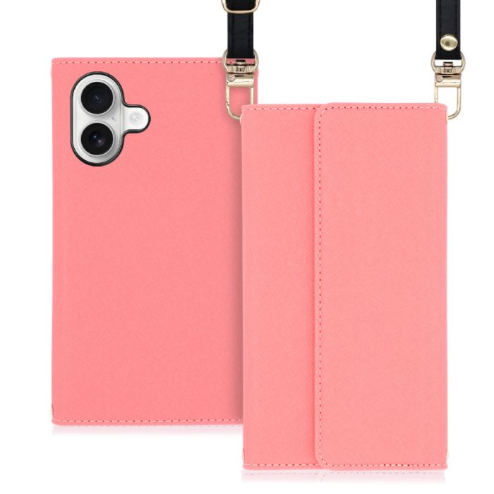 [ LOOF STRAP ] iPhone 17 iPhone17 アイフォン17 iPhone 17 アイフォン 17 スマホケース ケース カバー ショルダー スマホショルダー ストラップ 肩掛け 首掛け 手帳型ケース カード収納 マグネット付き [ iPhone 17 用 ]