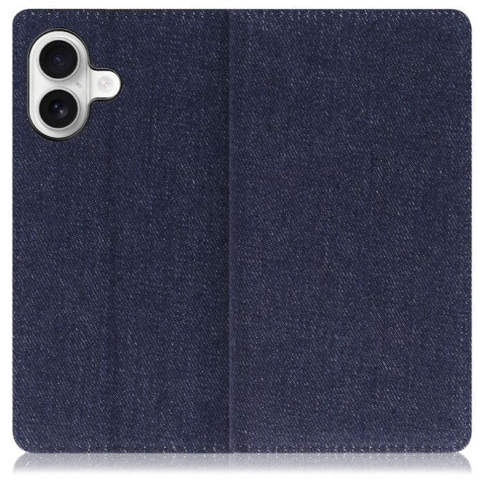 [ LOOF DENIM ] iPhone 17 iPhone17 アイフォン17 iPhone 17 アイフォン 17 スマホケース ケース カバー 手帳型ケース カード収納 マグネット付き デニム ベルトなし [ iPhone 17 用 ]