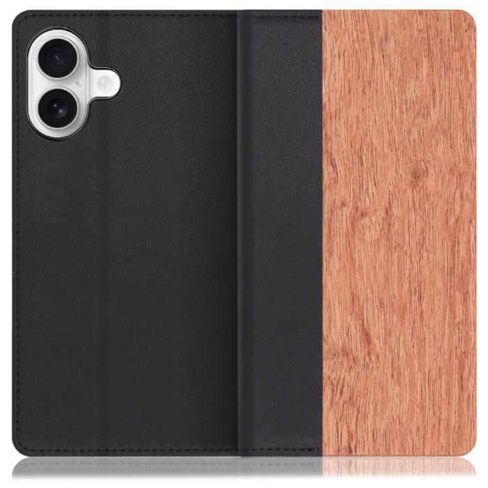 [ LOOF NATURE ] iPhone 17 iPhone17 アイフォン17 iPhone 17 アイフォン 17 スマホケース ケース カバー 手帳型ケース カード収納 マグネット付き 天然木 本革 ベルトなし [ iPhone 17 用 ]