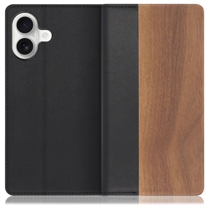 [ LOOF NATURE ] iPhone 17 iPhone17 アイフォン17 iPhone 17 アイフォン 17 スマホケース ケース カバー 手帳型ケース カード収納 マグネット付き 天然木 本革 ベルトなし [ iPhone 17 用 ]