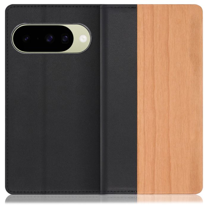 [ LOOF NATURE ] Google Pixel 10 / 10 Pro Google Pixel10 Pixel10pro ピクセル10 ピクセル10プロ スマホケース ケース カバー 手帳型ケース カード収納 マグネット付き 天然木 本革 ベルトなし [ Google Pixel 10 / 10 Pro ]