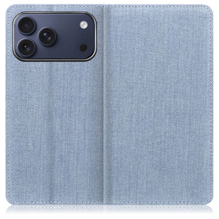 [ LOOF DENIM ] iPhone 17 Pro Max iPhone17 Pro Max アイフォン17 プロ マックス スマホケース ケース カバー 手帳型ケース カード収納 マグネット付き デニム ベルトなし [ iPhone 17 Pro Max 用 ]