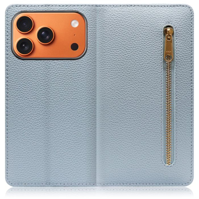 [ LOOF POCKET ] iPhone 17 Pro iPhone17 Pro アイフォン17 プロ スマホケース ケース カバー 手帳型ケース カード収納 本革 マグネットなし ベルトなし ポケット ファスナー [ iPhone 17 Pro 用 ]