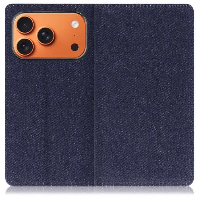 [ LOOF DENIM ] iPhone 17 Pro iPhone17 Pro アイフォン17 プロ スマホケース ケース カバー 手帳型ケース カード収納 マグネット付き デニム ベルトなし [ iPhone 17 Pro 用 ]