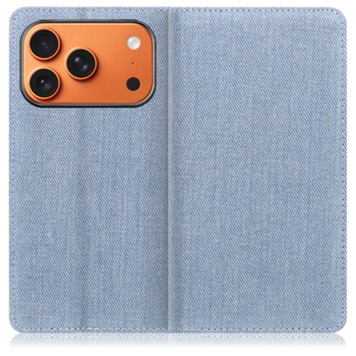 [ LOOF DENIM ] iPhone 17 Pro iPhone17 Pro アイフォン17 プロ スマホケース ケース カバー 手帳型ケース カード収納 マグネット付き デニム ベルトなし [ iPhone 17 Pro 用 ]