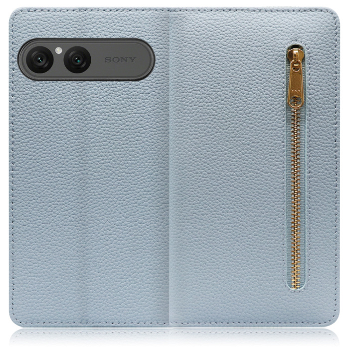 [ LOOF POCKET ] Xperia 10 VII エクスペリア XQ-FE44 スマホケース ケース カバー 手帳型ケース カード収納 本革 マグネットなし ベルトなし ポケット ファスナー [ Xperia 10 VII 用 ]
