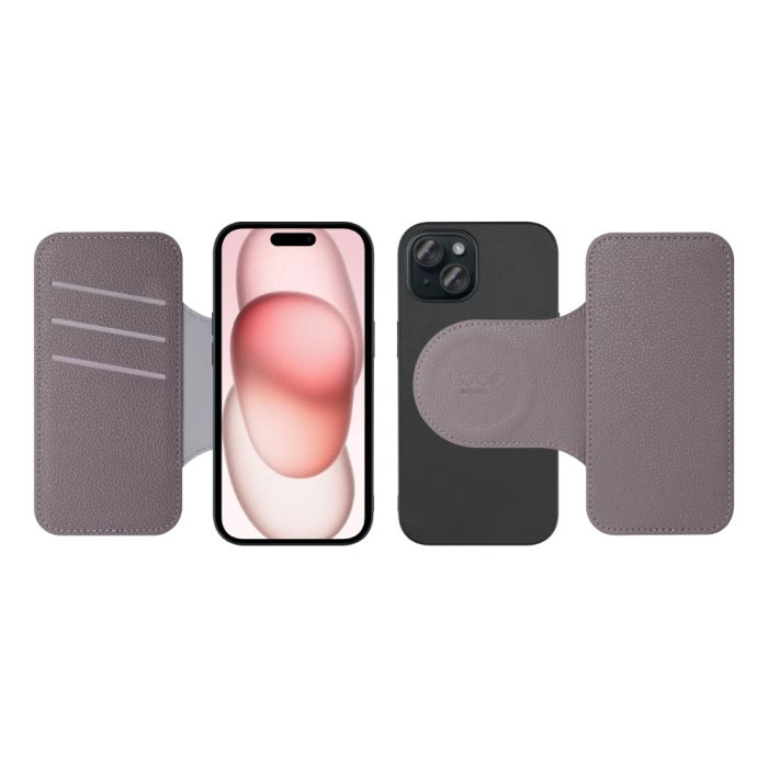 [ LOOF SLIM-BOOK Series ] iPhone 15 iPhone15 アイフォン15 iPhone 15 アイフォン 15 スマホケース ケース カバー 手帳型ケース 薄い カード収納 MagSafe対応 ワイヤレス充電 本革 [ iPhone 15 ]