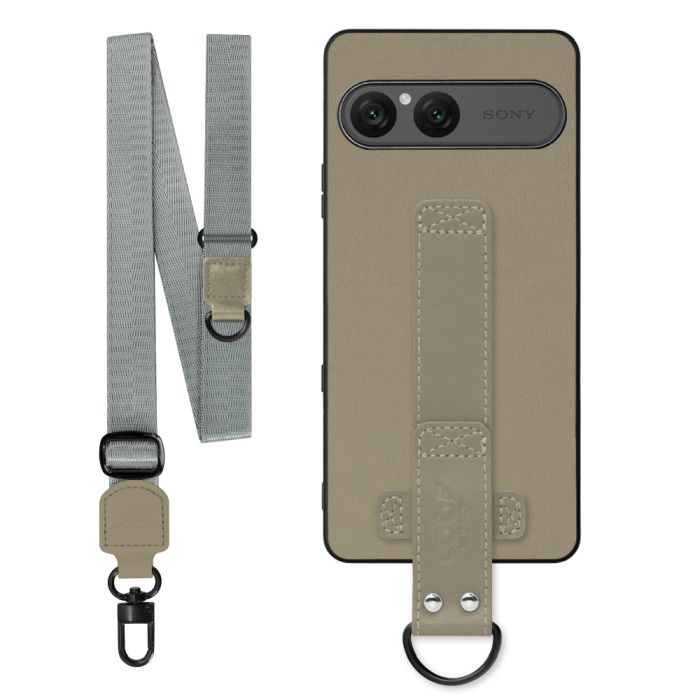 [ LOOF STRAP-SHELL (ロング+ Ver.) ] Xperia 10 VII エクスペリア XQ-FE44 スマホケース 背面 ケース カバー ハードケース ショルダーベルト  本革 [ Xperia 10 VII 用 ]