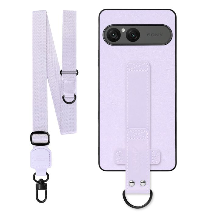 [ LOOF STRAP-SHELL (ロング+ Ver.) ] Xperia 10 VII エクスペリア XQ-FE44 スマホケース 背面 ケース カバー ハードケース ショルダーベルト  本革 [ Xperia 10 VII 用 ]