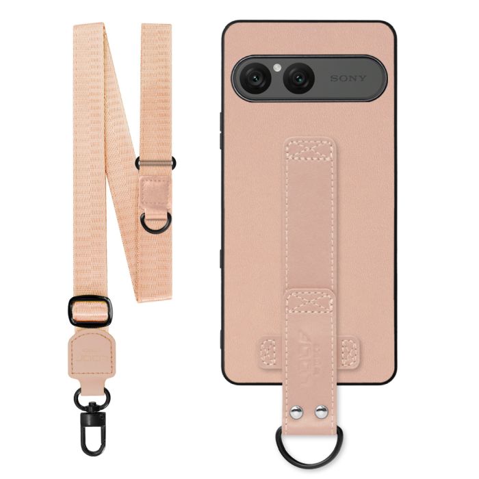 [ LOOF STRAP-SHELL (ロング+ Ver.) ] Xperia 10 VII エクスペリア XQ-FE44 スマホケース 背面 ケース カバー ハードケース ショルダーベルト  本革 [ Xperia 10 VII 用 ]