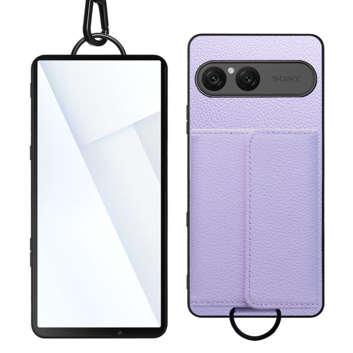 [ LOOF WALLET-SHELL ] Xperia 10 VII エクスペリア XQ-FE44  ケース カバー スマホケース ショルダー スマホショルダー 本革 背面収納 財布 カード入れ [ Xperia 10 VII 用 ]