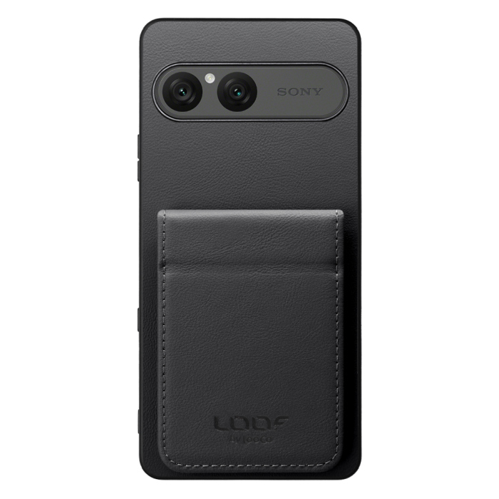 [ LOOF BASIC-SHELL SLIM CARD 2カード ] Xperia 10 VII エクスペリア XQ-FE44 ケース 背面 カード収納 カード入れ カードポケット カバー スマホケース 薄型 大容量 本革 [ Xperia 10 VII 用 ]