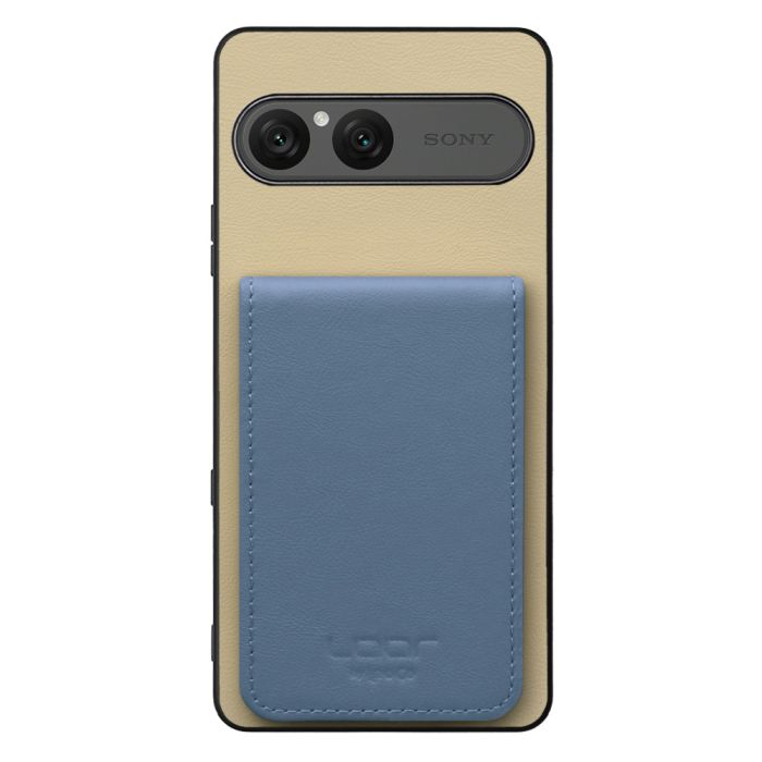 [ LOOF BASIC-SHELL SLIM CARD 4カード ] Xperia 10 VII エクスペリア XQ-FE44 ケース 背面 カード収納 カード入れ カードポケット カバー スマホケース 薄型 大容量 本革 [ Xperia 10 VII 用 ]