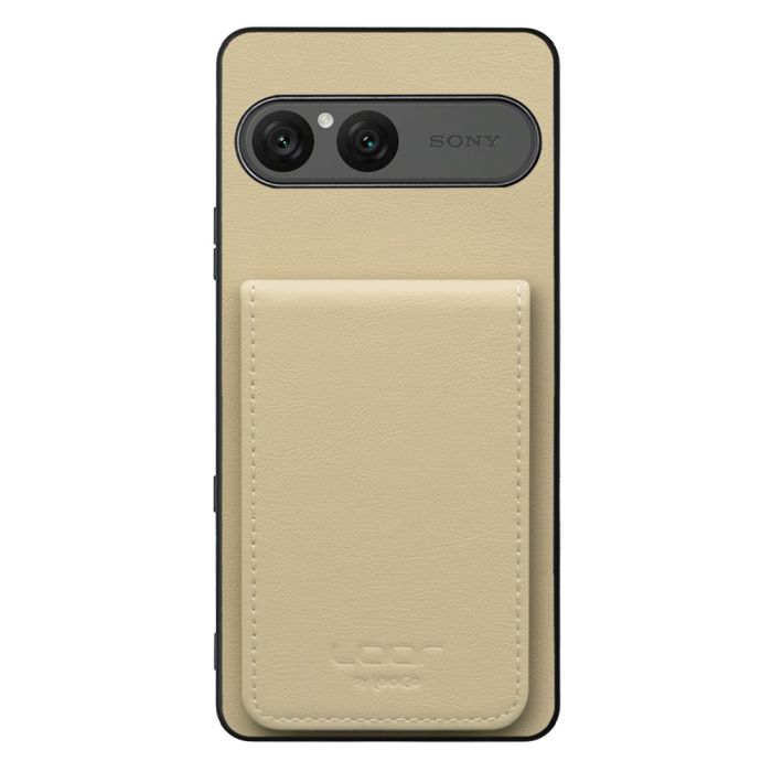 [ LOOF BASIC-SHELL SLIM CARD 4カード ] Xperia 10 VII エクスペリア XQ-FE44 ケース 背面 カード収納 カード入れ カードポケット カバー スマホケース 薄型 大容量 本革 [ Xperia 10 VII 用 ]