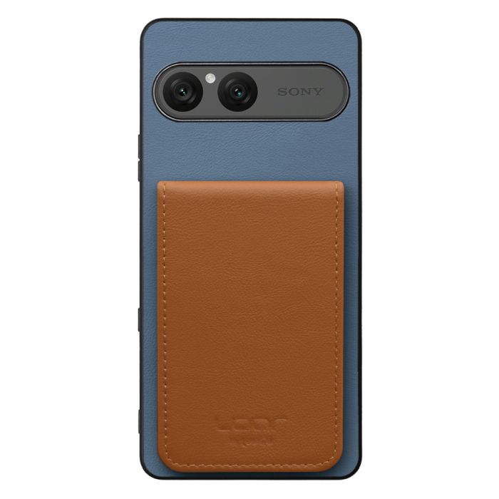 [ LOOF BASIC-SHELL SLIM CARD 4カード ] Xperia 10 VII エクスペリア XQ-FE44 ケース 背面 カード収納 カード入れ カードポケット カバー スマホケース 薄型 大容量 本革 [ Xperia 10 VII 用 ]