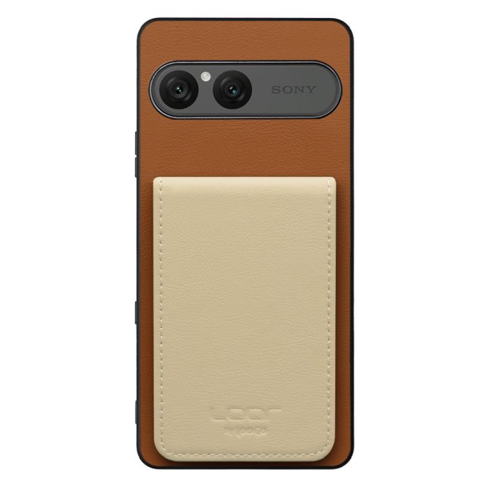[ LOOF BASIC-SHELL SLIM CARD 4カード ] Xperia 10 VII エクスペリア XQ-FE44 ケース 背面 カード収納 カード入れ カードポケット カバー スマホケース 薄型 大容量 本革 [ Xperia 10 VII 用 ]