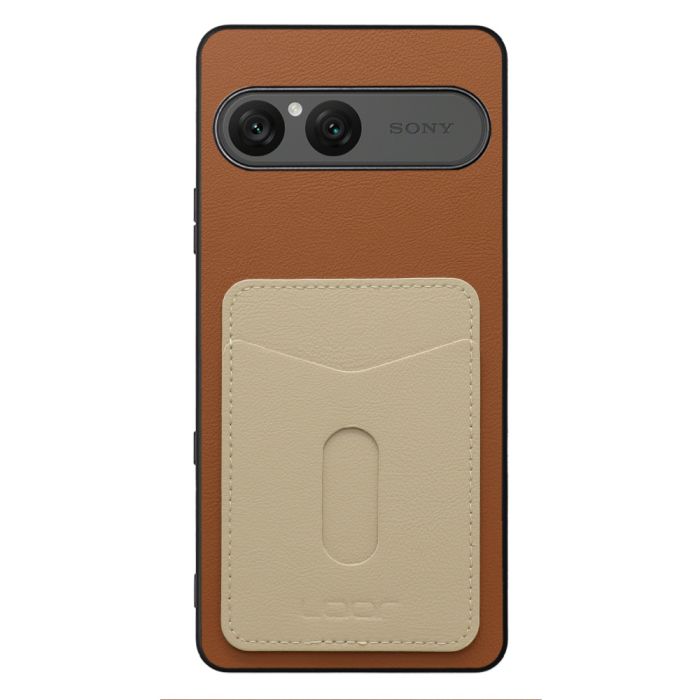 [ LOOF PASS-SHELL (LEATHER Ver.) スライド ] Xperia 10 VII エクスペリア XQ-FE44 スマホケース 背面 ケース カバー ハードケース カード収納 カードホルダー ストラップホール [ Xperia 10 VII 用 ]