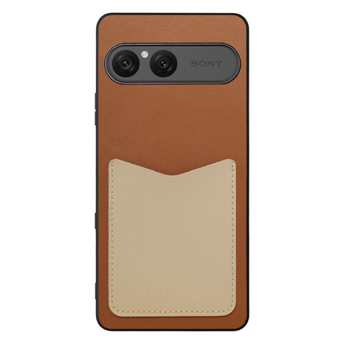 [ LOOF PASS-SHELL (LEATHER Ver.) ] Xperia 10 VII エクスペリア XQ-FE44 スマホケース 背面 ケース カバー ハードケース カード収納 カードホルダー ストラップホール [ Xperia 10 VII 用 ]