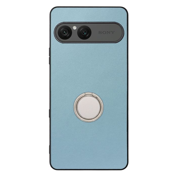 [ LOOF RING-SHELL (シンプル Ver.) ] Xperia 10 VII エクスペリア XQ-FE44 スマホケース 背面 ケース カバー ハードケース スマホリング リング付き 本革 ストラップホール [ Xperia 10 VII 用 ]