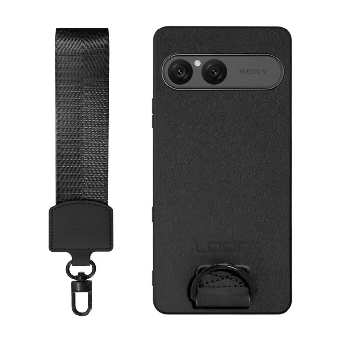 [ LOOF STRAP-SHELL (ショートVer.) ] Xperia 10 VII エクスペリア XQ-FE44 スマホケース 背面 ケース カバー ハードケース ハンドストラップ  本革 [ Xperia 10 VII 用 ]