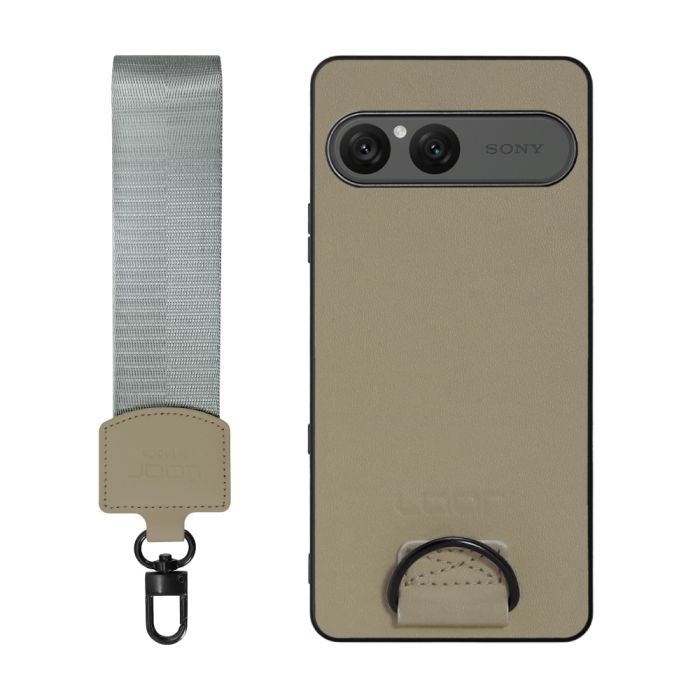 [ LOOF STRAP-SHELL (ショートVer.) ] Xperia 10 VII エクスペリア XQ-FE44 スマホケース 背面 ケース カバー ハードケース ハンドストラップ  本革 [ Xperia 10 VII 用 ]