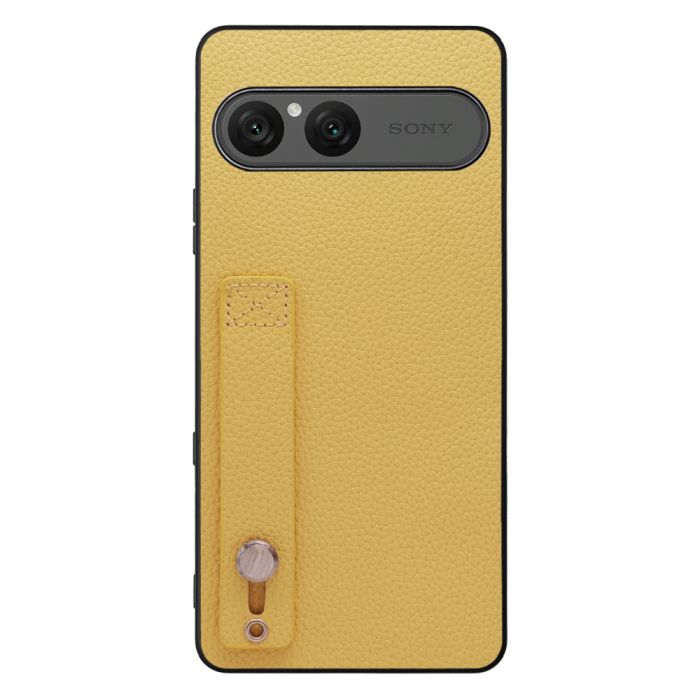 [ LOOF HOLD-SHELL ] Xperia 10 VII エクスペリア XQ-FE44 スマホケース 背面 ケース カバー ハードケース 背面ベルト 本革 ストラップホール [ Xperia 10 VII 用 ]