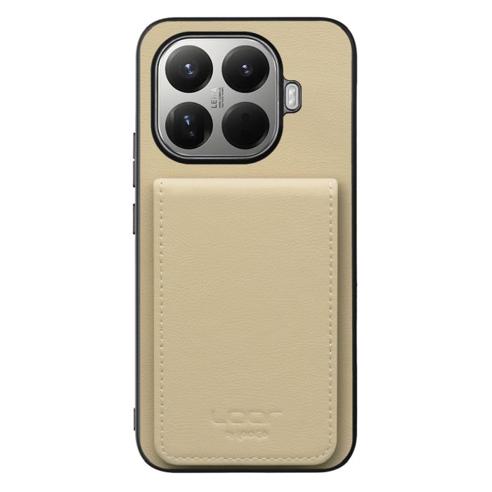 [ LOOF BASIC-SHELL SLIM CARD 4カード ] Xiaomi 15T Pro シャオミ 15T Pro ケース 背面 カード収納 カード入れ カードポケット カバー スマホケース 薄型 大容量 本革 [ Xiaomi 15T Pro ]