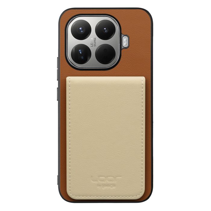 [ LOOF BASIC-SHELL SLIM CARD 4カード ] Xiaomi 15T Pro シャオミ 15T Pro ケース 背面 カード収納 カード入れ カードポケット カバー スマホケース 薄型 大容量 本革 [ Xiaomi 15T Pro ]