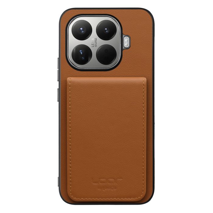 [ LOOF BASIC-SHELL SLIM CARD 4カード ] Xiaomi 15T Pro シャオミ 15T Pro ケース 背面 カード収納 カード入れ カードポケット カバー スマホケース 薄型 大容量 本革 [ Xiaomi 15T Pro ]