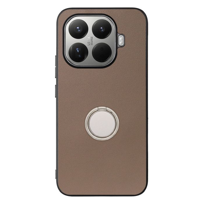 [ LOOF RING-SHELL (シンプル Ver.) ] Xiaomi 15T Pro シャオミ 15T Pro スマホケース 背面 ケース カバー ハードケース スマホリング リング付き 本革 ストラップホール [ Xiaomi 15T Pro ]