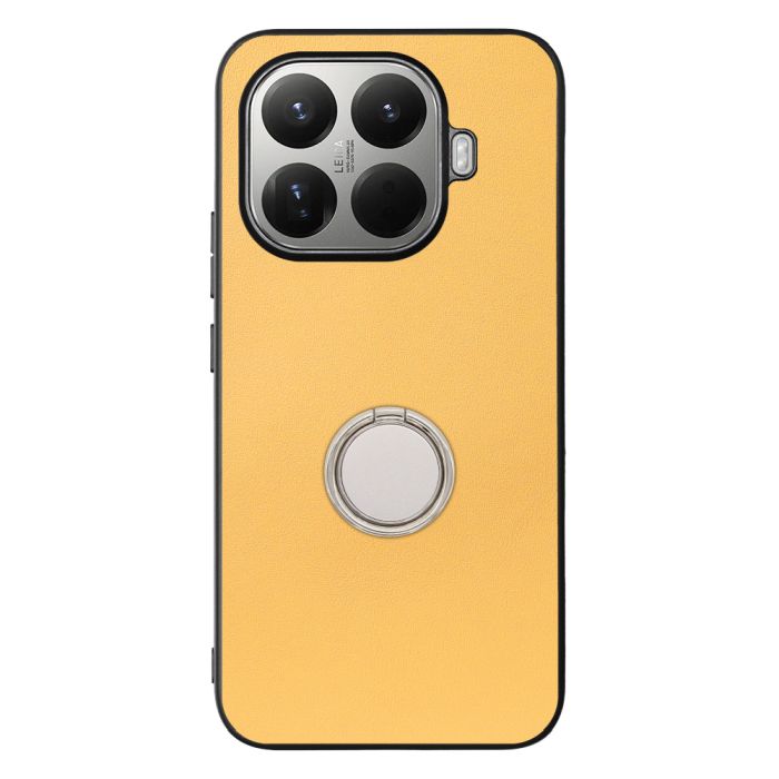 [ LOOF RING-SHELL (シンプル Ver.) ] Xiaomi 15T Pro シャオミ 15T Pro スマホケース 背面 ケース カバー ハードケース スマホリング リング付き 本革 ストラップホール [ Xiaomi 15T Pro ]