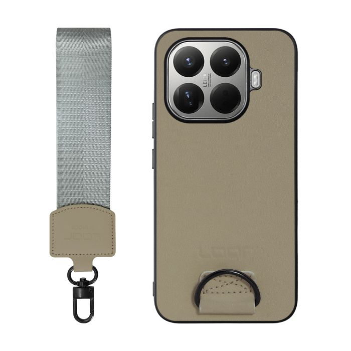 [ LOOF STRAP-SHELL (ショートVer.) ] Xiaomi 15T Pro シャオミ 15T Pro スマホケース 背面 ケース カバー ハードケース ハンドストラップ  本革 [ Xiaomi 15T Pro ]