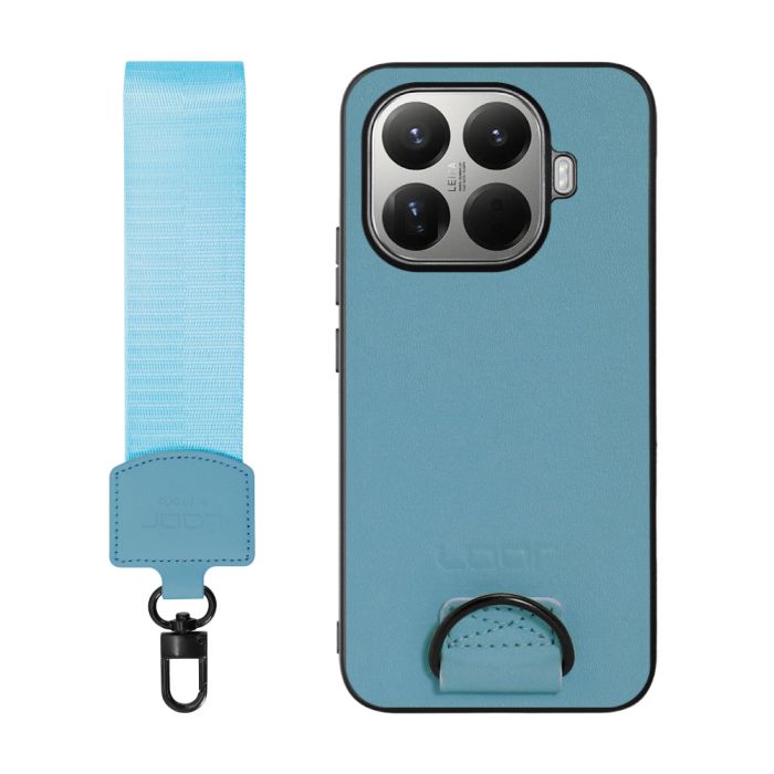 [ LOOF STRAP-SHELL (ショートVer.) ] Xiaomi 15T Pro シャオミ 15T Pro スマホケース 背面 ケース カバー ハードケース ハンドストラップ  本革 [ Xiaomi 15T Pro ]