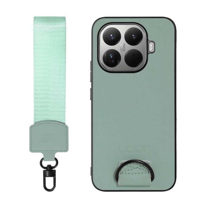 [ LOOF STRAP-SHELL (ショートVer.) ] Xiaomi 15T Pro シャオミ 15T Pro スマホケース 背面 ケース カバー ハードケース ハンドストラップ  本革 [ Xiaomi 15T Pro ]