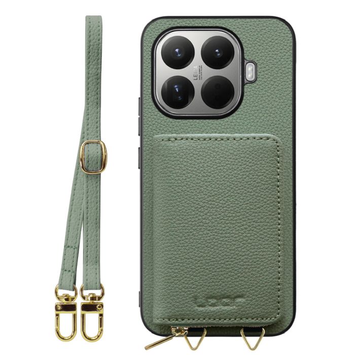 [ LOOF LUXURY-SHELL POUCH ] Xiaomi 15T Pro シャオミ 15T Pro ケース ショルダー スマホショルダー 背面 収納 ポーチ付き カバー スマホケース ストラップ 本革 [ Xiaomi 15T Pro ]