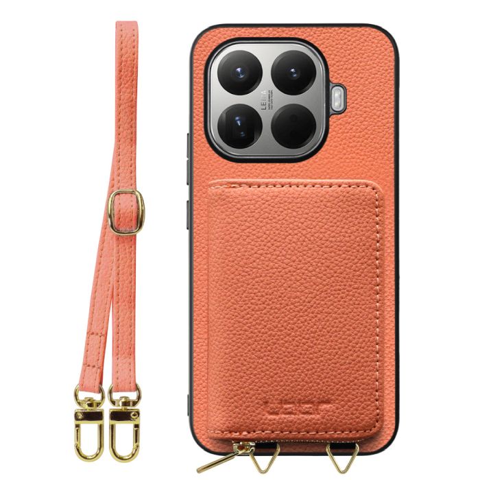 [ LOOF LUXURY-SHELL POUCH ] Xiaomi 15T Pro シャオミ 15T Pro ケース ショルダー スマホショルダー 背面 収納 ポーチ付き カバー スマホケース ストラップ 本革 [ Xiaomi 15T Pro ]