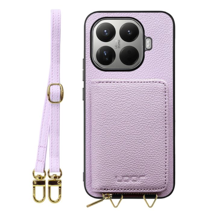 [ LOOF LUXURY-SHELL POUCH ] Xiaomi 15T Pro シャオミ 15T Pro ケース ショルダー スマホショルダー 背面 収納 ポーチ付き カバー スマホケース ストラップ 本革 [ Xiaomi 15T Pro ]