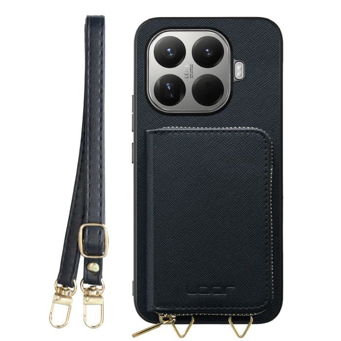 [ LOOF CASUAL-SHELL POUCH ] Xiaomi 15T Pro シャオミ 15T Pro ケース ショルダー スマホショルダー 背面 収納 ポーチ付き カバー スマホケース ストラップ レザー [ Xiaomi 15T Pro ]