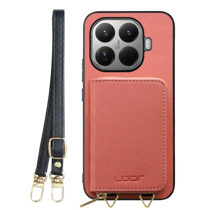 [ LOOF CASUAL-SHELL POUCH ] Xiaomi 15T Pro シャオミ 15T Pro ケース ショルダー スマホショルダー 背面 収納 ポーチ付き カバー スマホケース ストラップ レザー [ Xiaomi 15T Pro ]