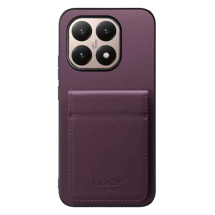 [ LOOF BASIC-SHELL SLIM CARD 2カード ] Xiaomi 15T シャオミ 15T ケース 背面 カード収納 カード入れ カードポケット カバー スマホケース 薄型 大容量 本革 [ Xiaomi 15T ]