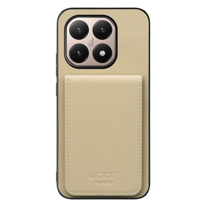 [ LOOF BASIC-SHELL SLIM CARD 4カード ] Xiaomi 15T シャオミ 15T ケース 背面 カード収納 カード入れ カードポケット カバー スマホケース 薄型 大容量 本革 [ Xiaomi 15T ]