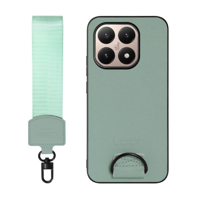 [ LOOF STRAP-SHELL (ショートVer.) ] Xiaomi 15T シャオミ 15T スマホケース 背面 ケース カバー ハードケース ハンドストラップ  本革 [ Xiaomi 15T ]