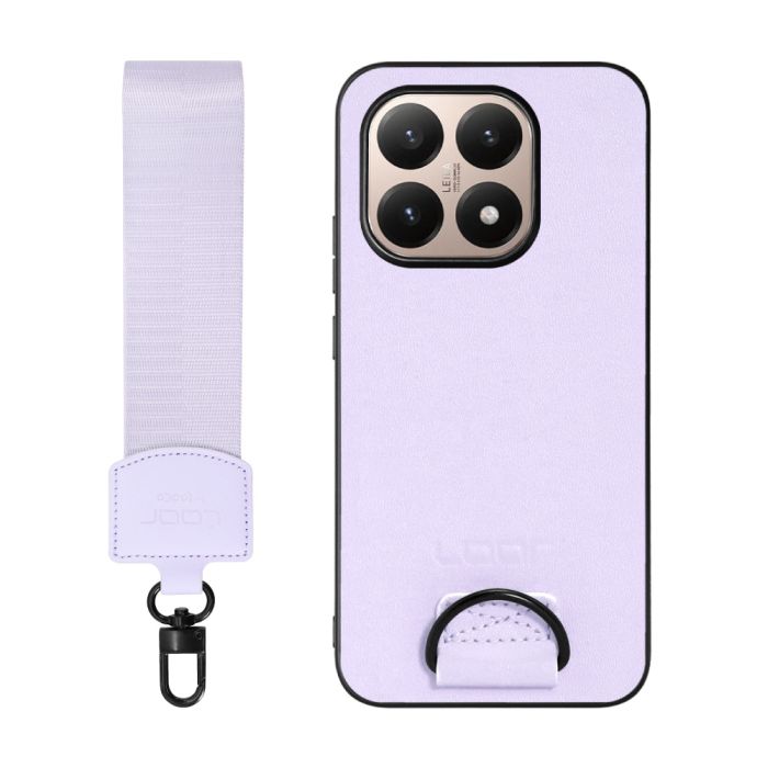 [ LOOF STRAP-SHELL (ショートVer.) ] Xiaomi 15T シャオミ 15T スマホケース 背面 ケース カバー ハードケース ハンドストラップ  本革 [ Xiaomi 15T ]