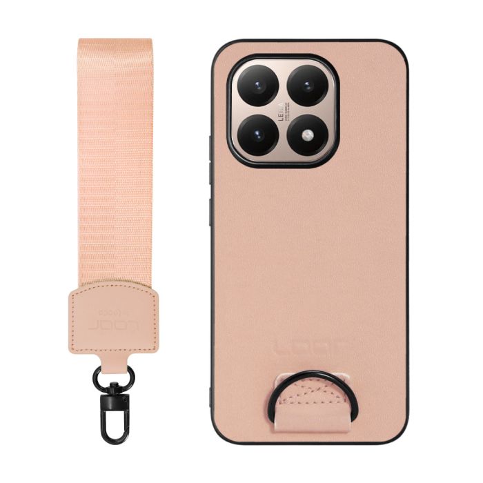 [ LOOF STRAP-SHELL (ショートVer.) ] Xiaomi 15T シャオミ 15T スマホケース 背面 ケース カバー ハードケース ハンドストラップ  本革 [ Xiaomi 15T ]