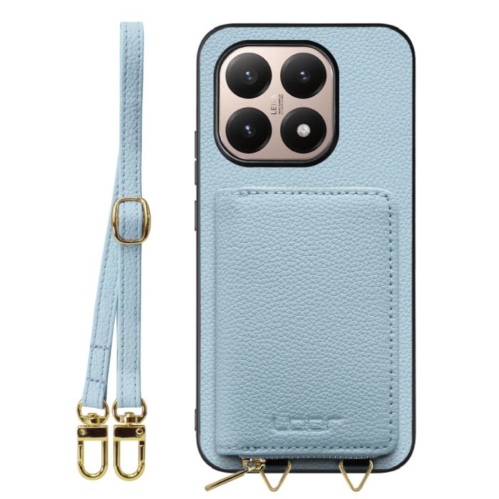 [ LOOF LUXURY-SHELL POUCH ] Xiaomi 15T シャオミ 15T ケース ショルダー スマホショルダー 背面 収納 ポーチ付き カバー スマホケース ストラップ 本革 [ Xiaomi 15T ]