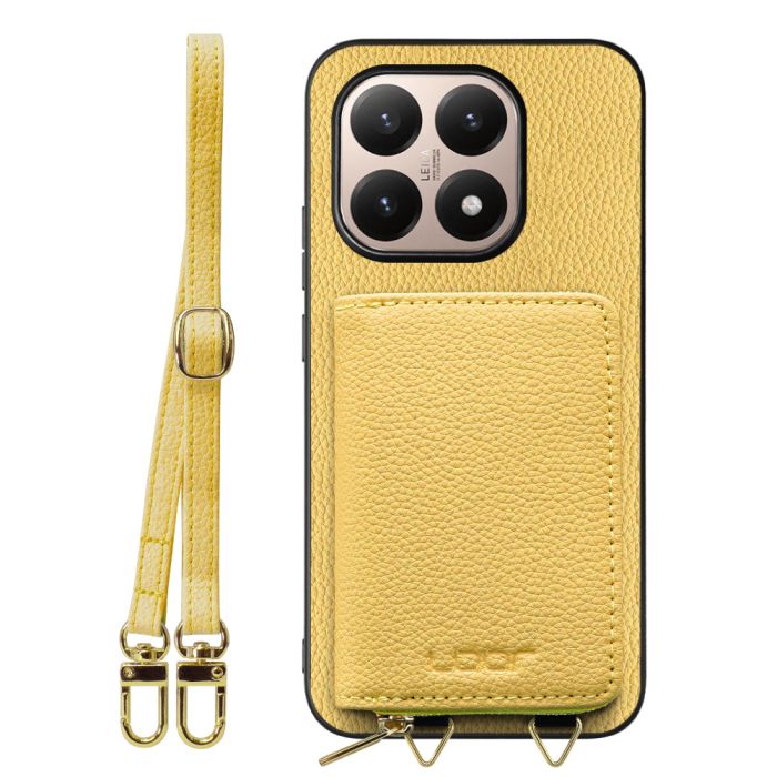 [ LOOF LUXURY-SHELL POUCH ] Xiaomi 15T シャオミ 15T ケース ショルダー スマホショルダー 背面 収納 ポーチ付き カバー スマホケース ストラップ 本革 [ Xiaomi 15T ]